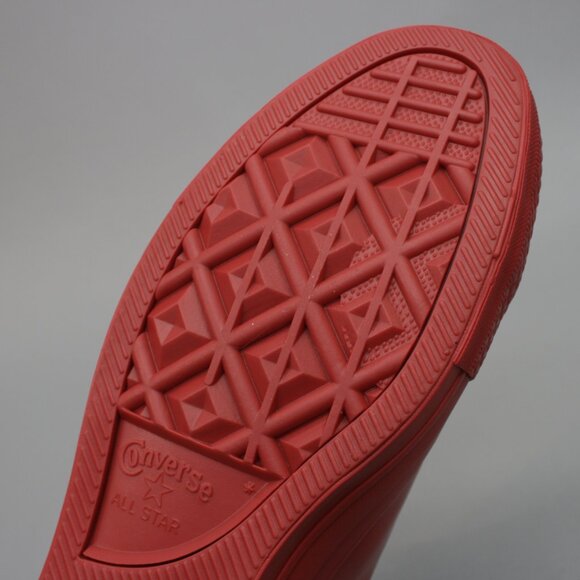 Converse Men's 9/Ladies 11 Red Rubber Waterproof Rain Shoes Sneakers Gym 144744C - Picture 10 of 12